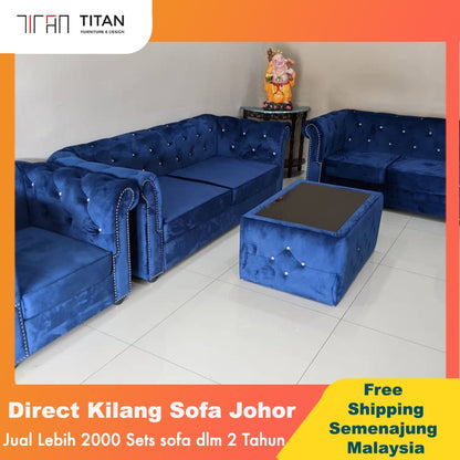 PREMIUM Chesterfield Sofa Set - Gaya Home