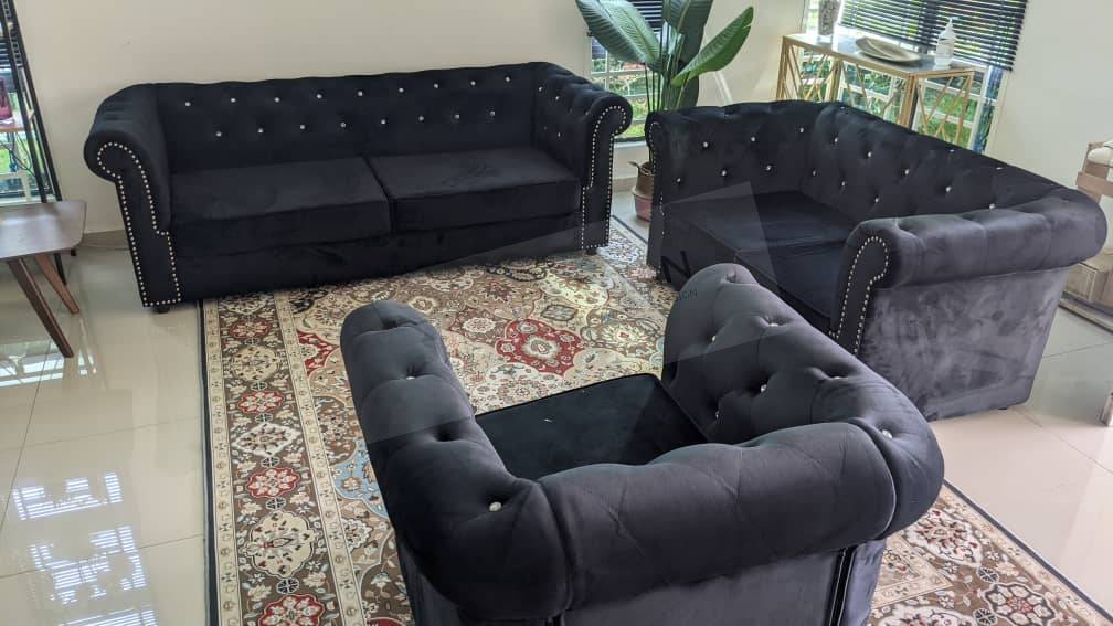 Classic Chesterfield Sofa Set - Gaya Home