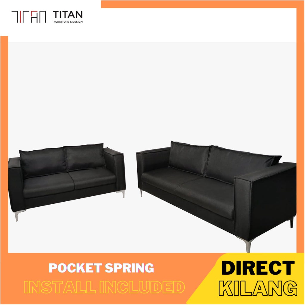 TITAN Lawson Sofa 3+2 Seater / Free Shipping / sofa waterproof / kalis air - Gaya Home