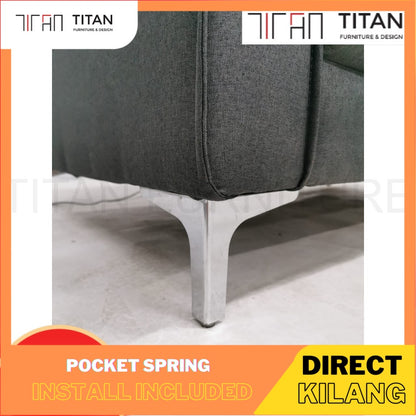 TITAN Lawson Sofa 3+2 Seater / Free Shipping / sofa waterproof / kalis air - Gaya Home